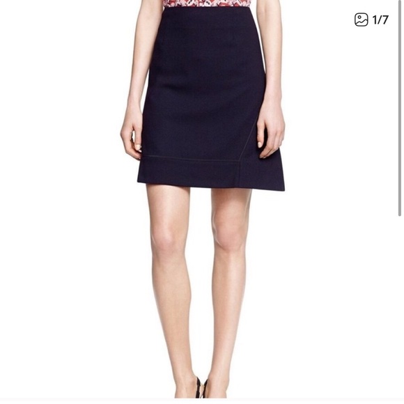 Tory Burch Dresses & Skirts - Tory Burch Thea 100% Wool Skirt Size 2 NWT | Black A-Line Mini Skirt